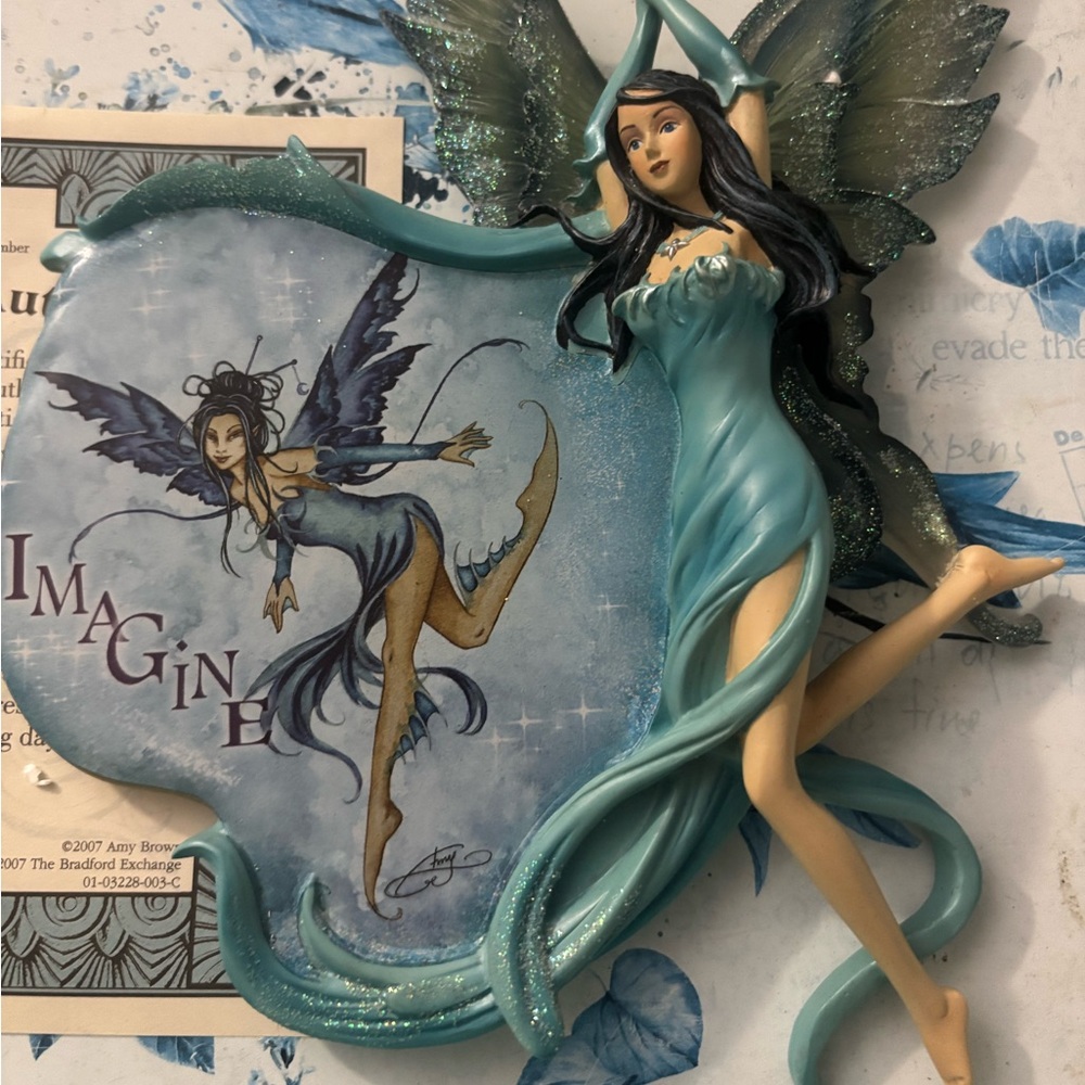 Imagine fairy from Bradford Exchange collection. New box ,cert of authenticity
